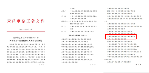 bevictor伟德官网集团bevictor伟德官网修建设计公司总承包事业部荣获2024年“天津市工人先锋号”